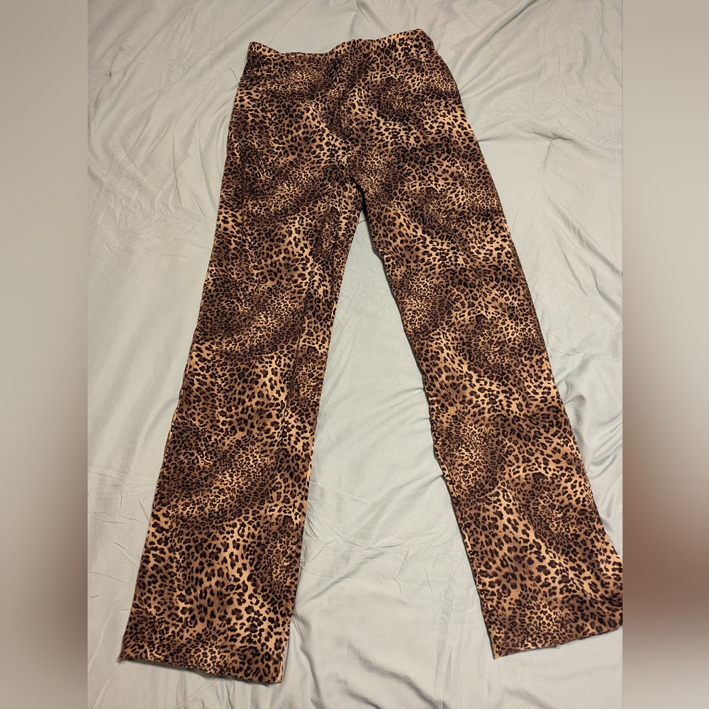 Women's cheetah print pants